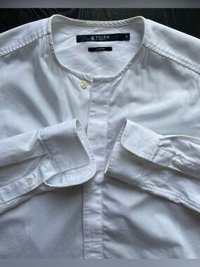 Tiger of Sweden - all cotton banded collar shirt Size 38